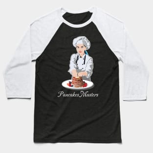 Pancakes Masters Baseball T-Shirt